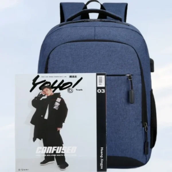 Nylon Backpack Simple And Fashionable Casual Backpack Business Commuting Computer Bag Large Capacity Backpack - Image 5