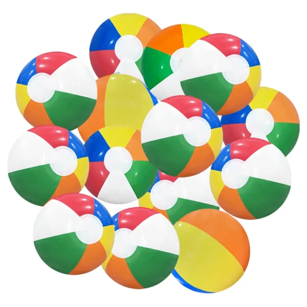 6Pcs Inflatable Beach Ball Colorful Balloons Swimming Pool Party Water Game Balloons Beach Sports Shower Ball Fun Toys for Kids - Image 4