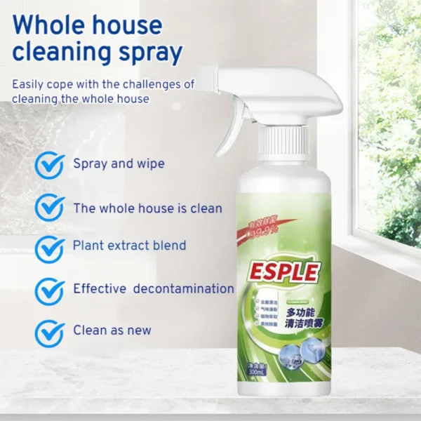 Kitchen Bath MultiPurpose Cleaning Spray Large Capacity One Spray Stain Remover Oil Stain Remover