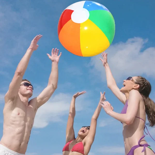 3 Pcs Inflatable Beach Ball Colorful Balloons Swimming Pool Party Water Game Beach Sports Ball Fun Toys for Kids - Image 2