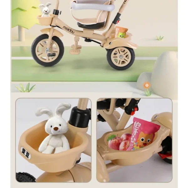 Baby tricycle baby trolley baby bike 1-3-5-year-old child stroller bicycle - Image 6