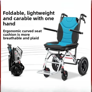 Wheelchair for the elderly folding lightweight small elderly travel God portable wheelchair cart