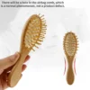 Personalized Wooden Baby Brush Custom Name Baby Wool Comb New Born Hair Brush Infant Head Massager Bath Brush Comb for Kids - Image 5
