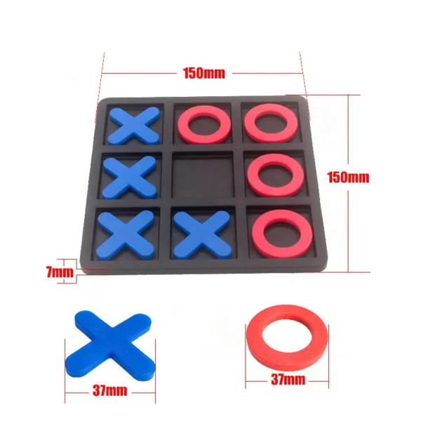 OX Tic-tac-toe Chess Parent-child Interactive Leisure Board Montessori Game Chess Development Intelligent Educational Toy - Image 3