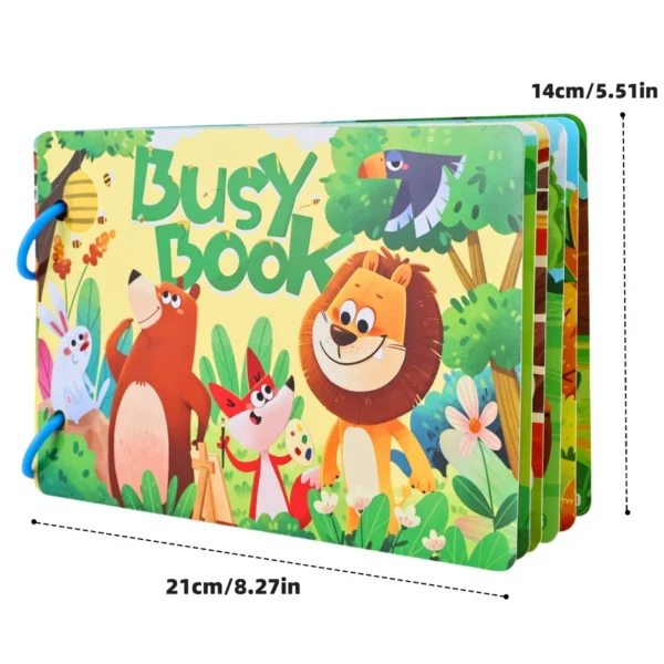 Children Early Education Quiet Busy Paste Book Baby DIY Puzzle Sticker Montessori Toy Portable Reusable Classified Sticker Book - Image 6