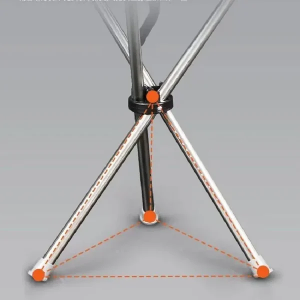 Climbing Stick Outdoor Multifunctional Triangular Stool Foldable Ultra-light Stainless Steel Travel Crutches for the Elderly - Image 6