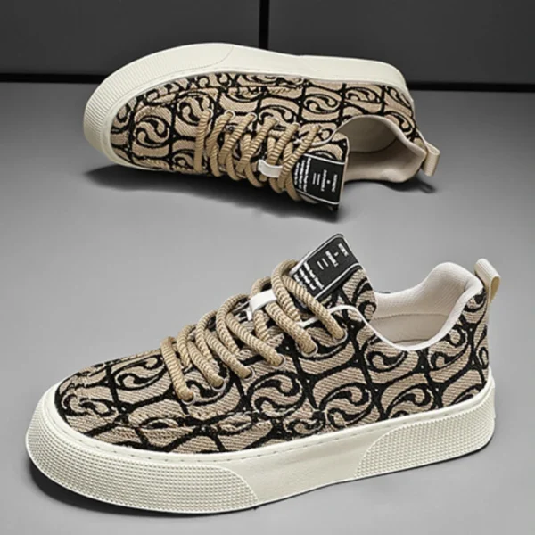 Designer Men Shoes New Prints Male Sneakers Canvas Shoes for Men Trendy Street Skateboard Shoes Spring Autumn Lace Male Footwear - Image 2