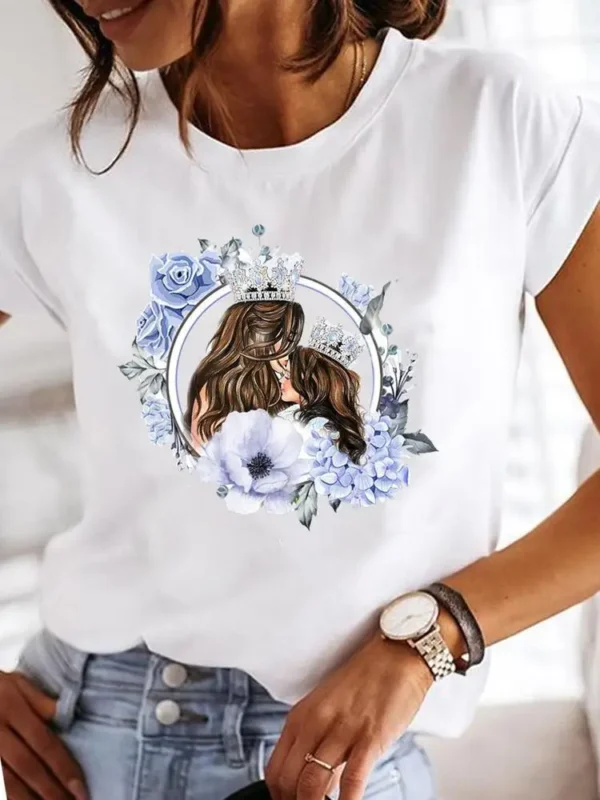 Fashion Short Sleeve Love Sweet 90s Trend Casual T-shirts Clothes Women Female Summer T Clothing Ladies Print Graphic Tee - Image 5