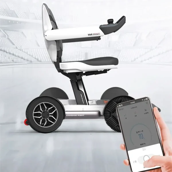 Handicapped Automatic Folding Electric Wheelchair Disabled Motorized Wheelchair - Image 2