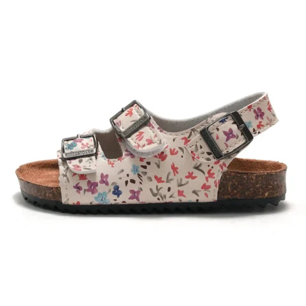 2025 Trend Beach Korean Wrap Heel Shoes Spring Summer Children Boys Girls Cork Sandals Flip-flops - Image 4
