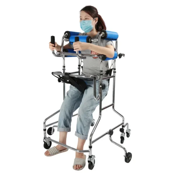 6 8 Wheels Elderly Disabled Palsy Rehabilitation Rollator Walking Aid Stand Patient Hemiplegia Walker for Disabled - Image 6