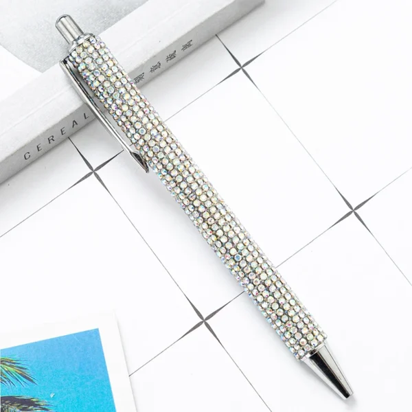 Press Metal Ballpoint Pens Diamond Multi-color Gift Pen Creative Office Supplies - Image 5
