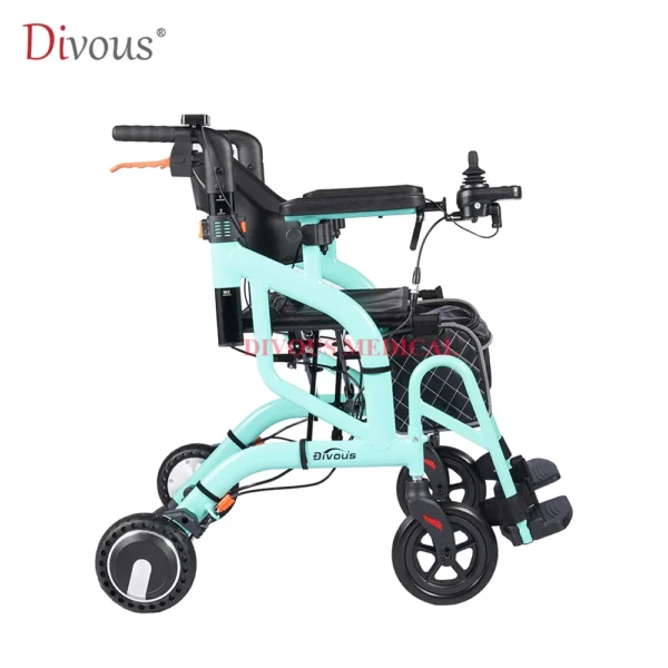 New Products Lightweight Folding Elderly Disabled Outdoor Scooter Walker Rollator Shopping Cart Motorized Electric Wheelchair - Image 3