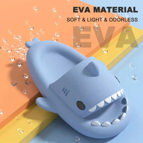 New Style Shark Slippers Women Summer Cute EVA Flip Flops Men Non-slip Indoor Outdoor Slides Girls Boys Beach Shoes Sandals - Image 5
