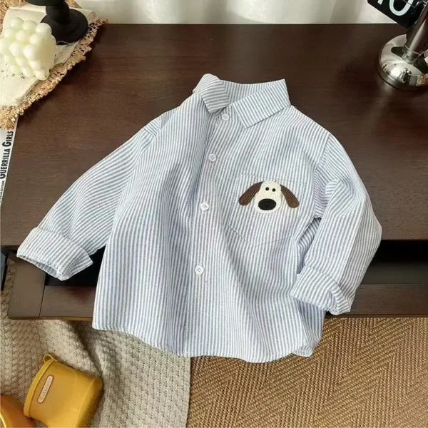 IENENS Kids Shirt Tops Clothes Child Spring Thin Shirts Toddler Infant Boy Long Sleeve Tees 1 2 3 4 Years Baby Shirt - Image 2
