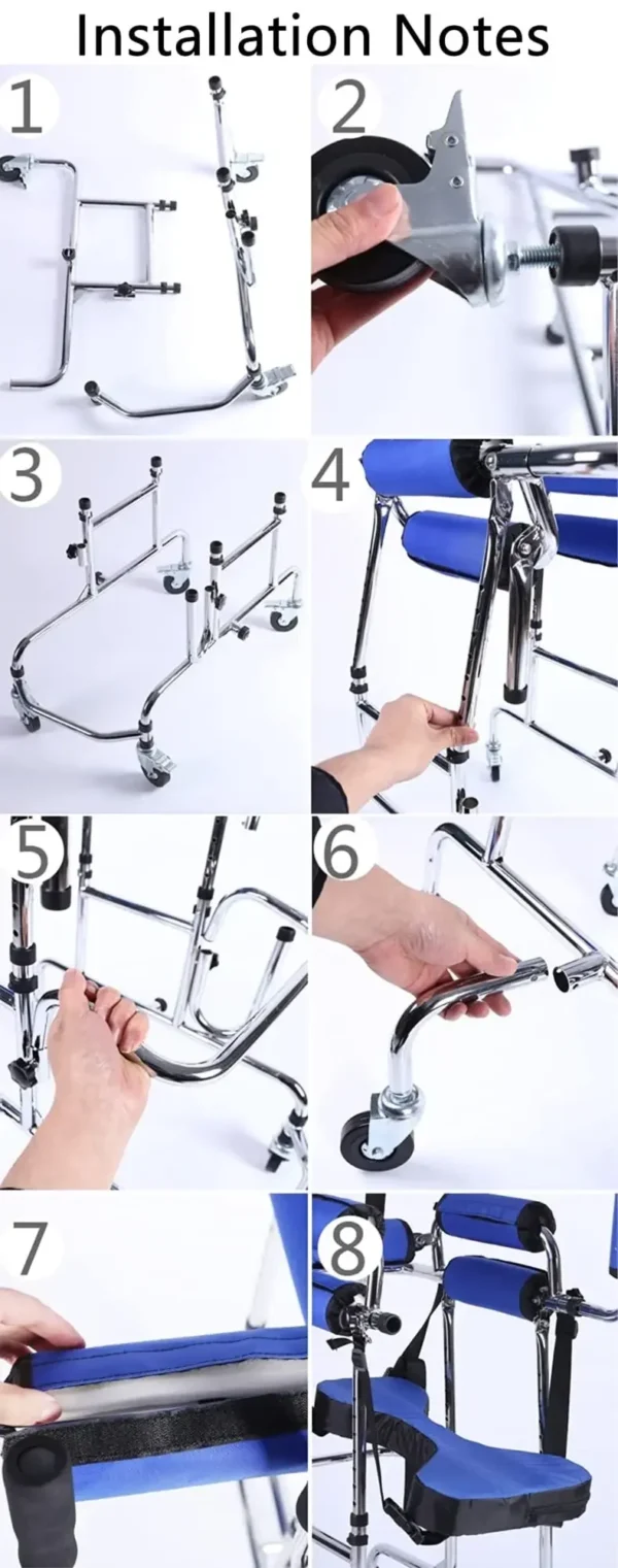 for Size S Children Walker With Universal Wheels Kids Walking Aid For Leg Training Hemiplegia Rehabilitation Cerebral Palsy - Image 5