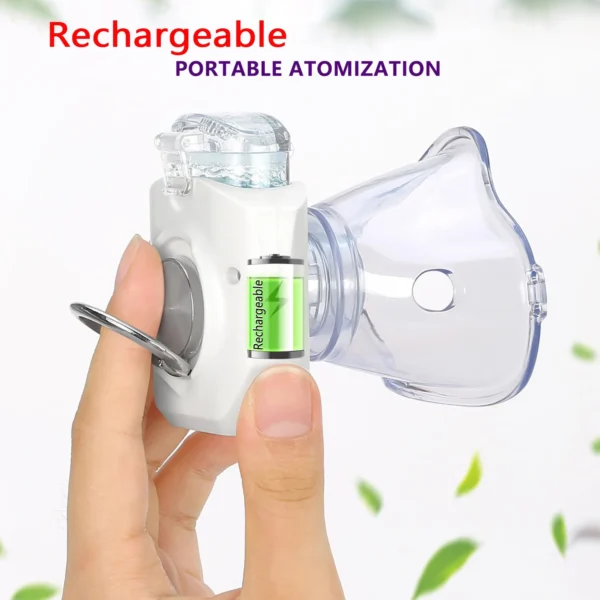 Mini Portable Nebulizer Handheld Inhaler Ultrasonic Nebulizer Medical Grade Atomizer Kids Adult for Cough Asthma - Image 6