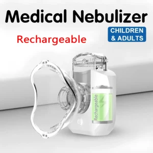 Mini Portable Nebulizer Handheld Inhaler Ultrasonic Nebulizer Medical Grade Atomizer Kids Adult for Cough Asthma