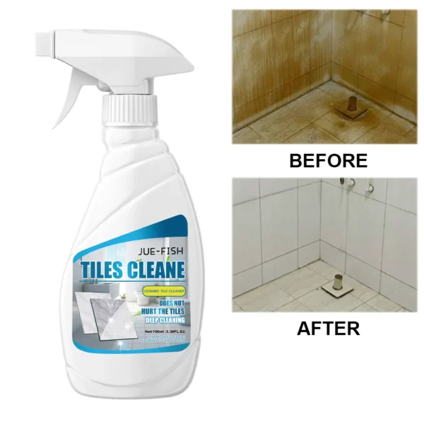 100ml Tile Grout Cleaner Sprayer Power Tile Cleaner Grout Cleaning Sprayer Tile Cleaner Liquid for All Types of Tiles