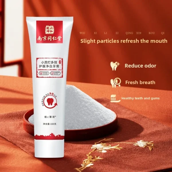 Pure White Toothpaste Genuine Toothpaste Mint Fresh Breath Baking Soda Toothpaste One Box - Image 2