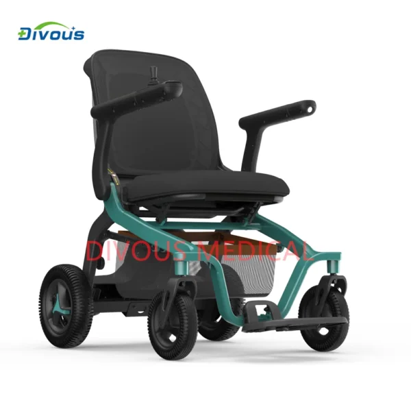 Hot Lithium Battery Bluetooth Folding Walker Electric Wheelchair Outdoor Rollator for Disabled People - Image 2
