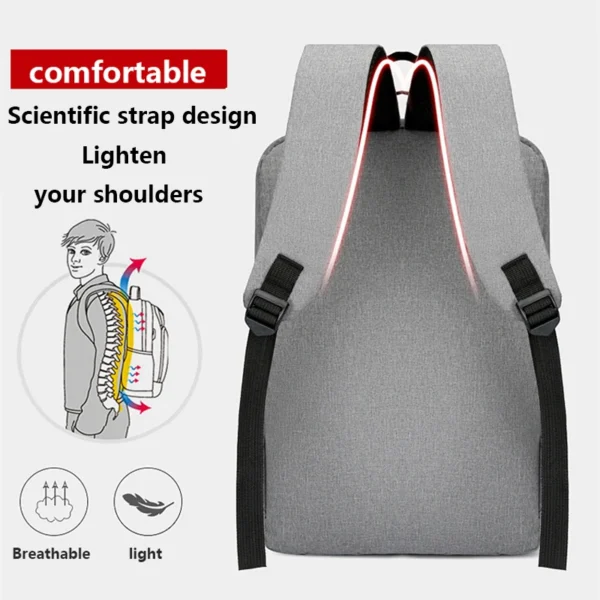 Waterproof Business Backpack Men USB School Backpacks 15.6 Inch Laptop Backpack Large Capacity Bagpacks for Men Back Pack Bags - Image 4