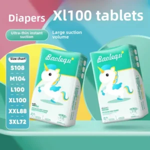 Ultra-Thin Breathable Baby Diapers Disposable Pull-Up Pants 100 Pieces Boys And Girls Suitable Summer Baby Care Products