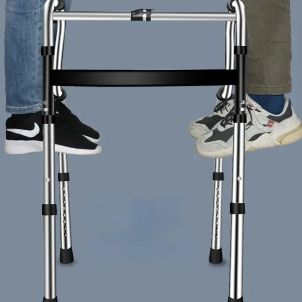 Disability Support Four-Legged Walker Cane Foldable Portable Enhanced Stability Walking Aid Disability Assistance - Image 3