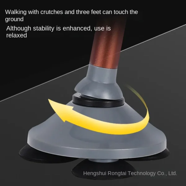 Aluminum alloy crutches with lights can be adjusted for the elderly crutches with one foot and three feet walking aid - Image 5