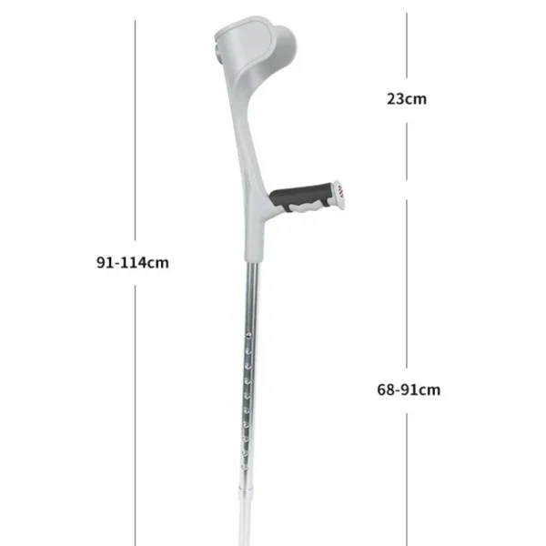 Adult Forearm Crutches (Pair) Walking Aids Foldable Travel Medical Crutch Lightweight Hand Adjustable Forearm Elbow Crutches - Image 5