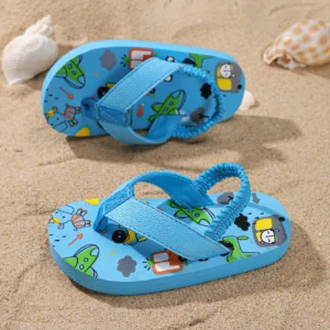 Children's flip-flops for summer wear, ins soft sole anti-slip beach sandals with thick soles