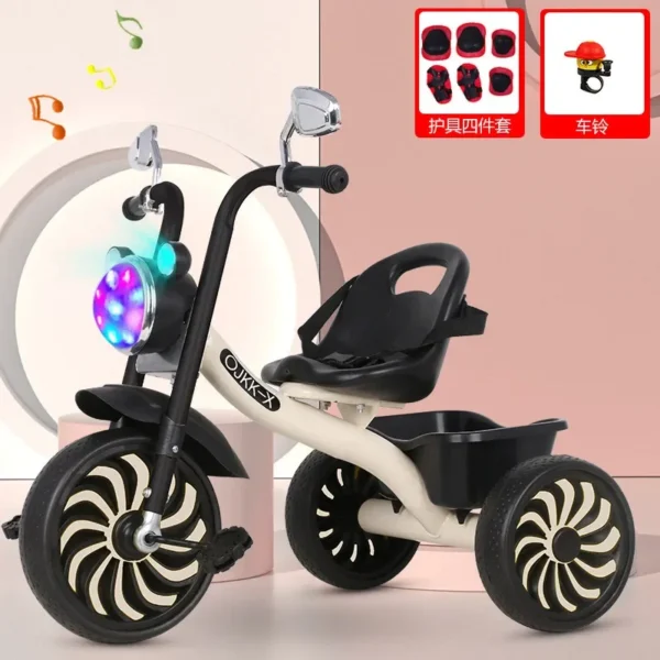 Children's Tricycle 1-3-2-6 Years Old Large Baby Toy Baby Stroller Pedal Bicycle Kindergarten Stroller - Image 6
