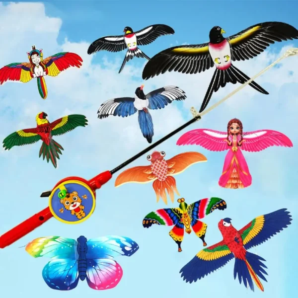 New 30 Meter Plastic Eagle Kite Cartoon DIY Toy Large Eagle Kites Children Gift Flying Bird Kites Garden Outdoor Sports