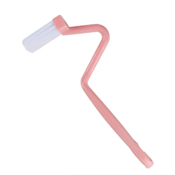Toilet Cleaning Brush S Shape Portable Wc Scrubber Curved Side Bending Handle Corner - Image 4