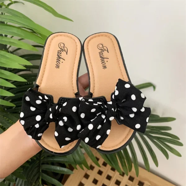 2025 New Bow Open Toe Slide Sandals Non-slip Flip Flops Children Home Slippers Kids Girls Summer Cute Beach Slippers - Image 4