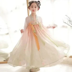 Summer Girl Hanfu Princess Dress Kids Clothes Children Cosplay Costume Baby Clothing Stage Long Fairy Girls Dresses Vestidos