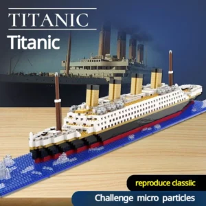 Titanic Micro Mini Building Blocks Assembly Toy Cruise Ship Brick Model DIY Toys Boat Kids Kit Educational Toy Gift