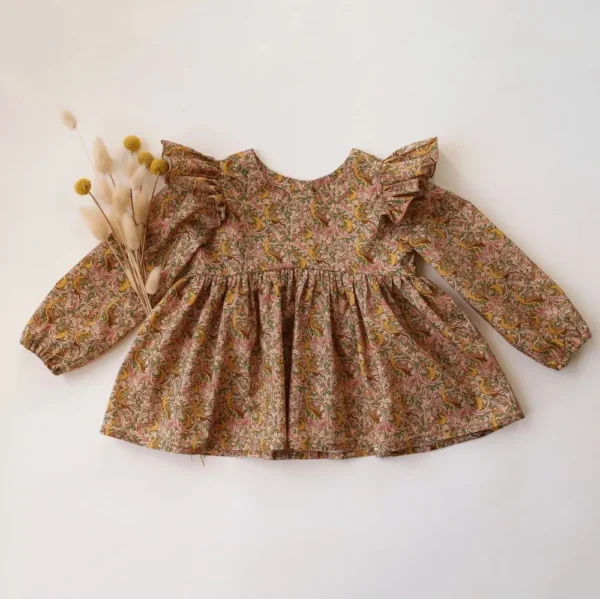1-4T Toddler Girl Blouse Long Sleeve Baby Girl Tops Shirt Clothes