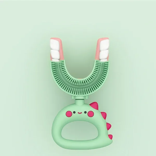 360 Degree U-shaped Baby Toothbrush Cute Cartoon Children Teethbrush Oral Care Cleaning Brush Silicone Kids Toothbrush Oral Tool - Image 4