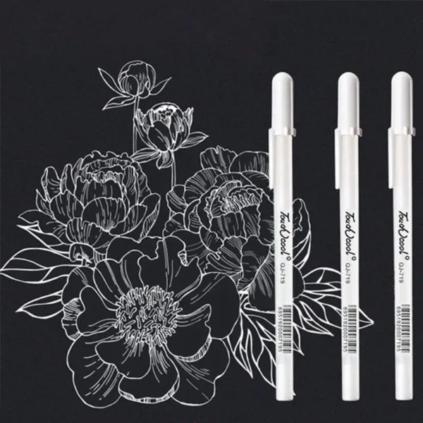 3/5pcs/10pcs Set 0.8mm Highlight Marker Pen White Ink Gel Pen For Drawing Art Supply Sketch Paint Pen - Image 2