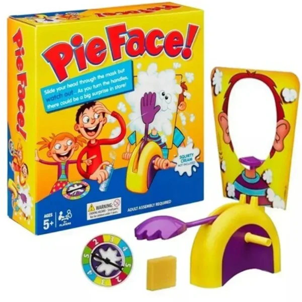 Pie Face Game Whipped Cream, Family Board for Kids, Fun Party Games, Gadgets, Pranks, Jokes, Anti-Stress Toys - Image 2