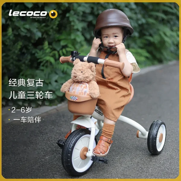 Children's tricycles, toddlers, bicycles, inflatable free with push rods, baby strollers, baby tricycles - Image 2