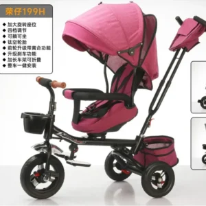 Children's portable strollers can sit on infant strollers, baby tricycles, bicycles, baby strollers, folding with brakes