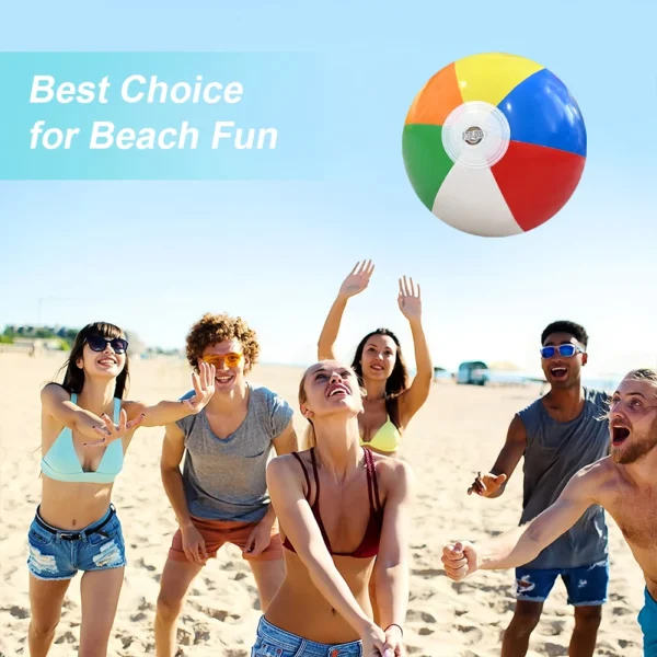 6Pcs Inflatable Beach Ball Colorful Balloons Swimming Pool Party Water Game Balloons Beach Sports Shower Ball Fun Toys for Kids - Image 3
