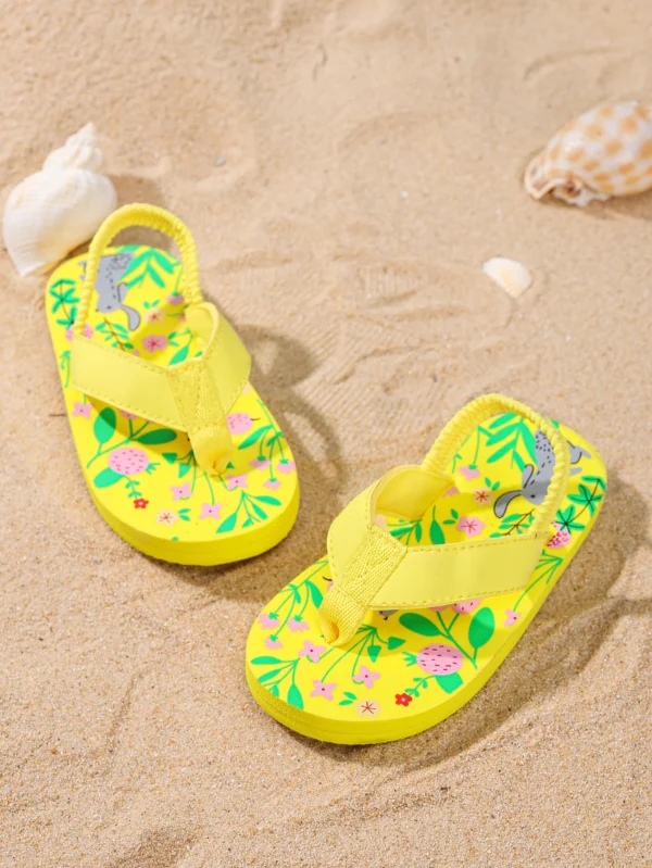 Children's flip-flops for summer wear, ins soft sole anti-slip beach sandals with thick soles - Image 3