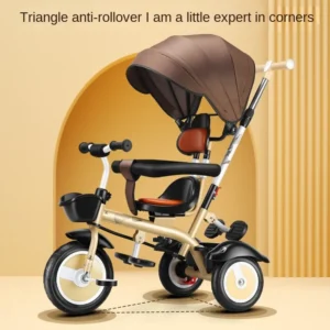LazyChild Children's Three-wheeled Bicycle 1-3-5 Lightweight Baby Bike Small Children 2-6 Years Old Large Stroller Juguete