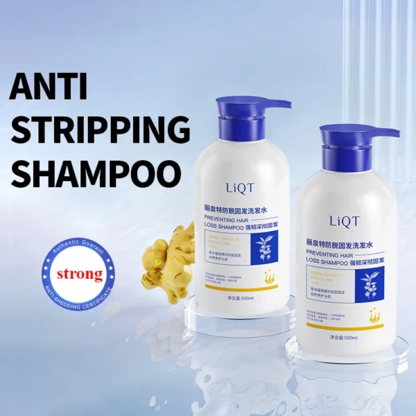 400ml Plant Extract Anti-dehydrating Hair shampoo Anti-itching anti-dandruff Long-lasting Fragrance Ginseng Ginger - Image 2