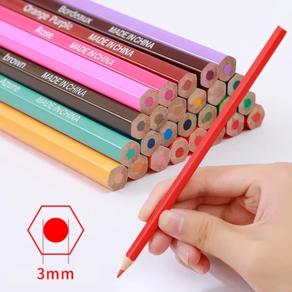 50/72-Piece Colored Pencil Set with Canvas Roll-Up Case - Perfect for Student Adult Coloring, Drawing, Sketching, and Crafting - Image 6