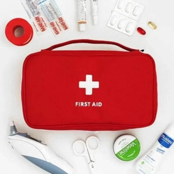 Health Medicine First Aid Kit Oxford Cloth Portable Travel Storage Emergency Kit Tote Bag Outdoor Medical Bag Storage Bag Health - Image 4