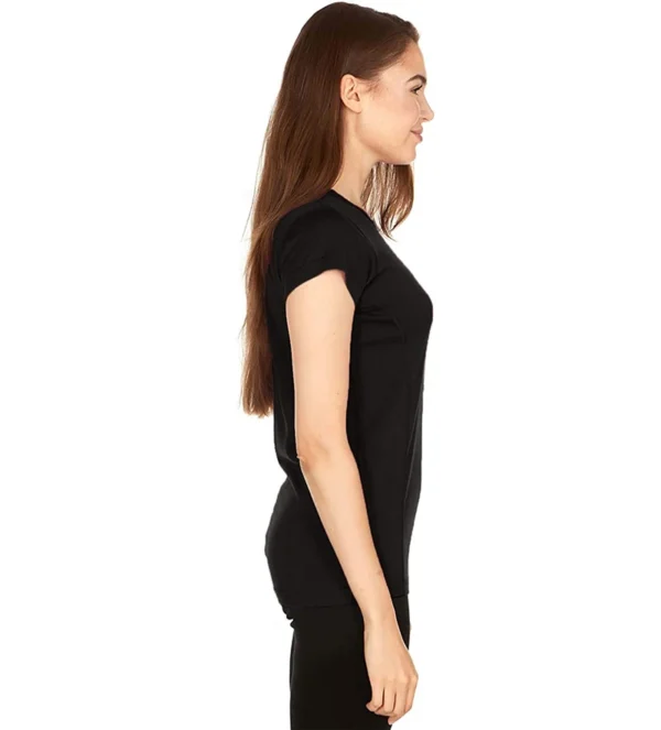100% Merino Wool T-Shirt Womens Lightweight Short Sleeve Crew Shirts Merino Wool Base Layer Women Undershirt No Itch Breathable - Image 4